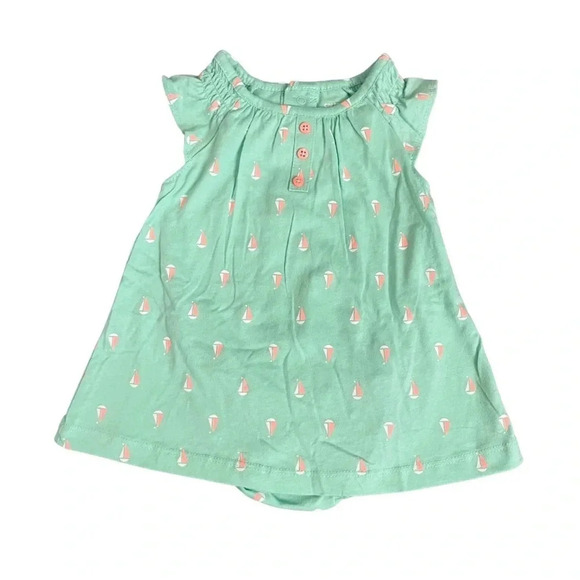 See of 3 Baby Girl Outfits 6M - 12M - Carter’s & Old Navy - Nee & Like New - Picture 3 of 14